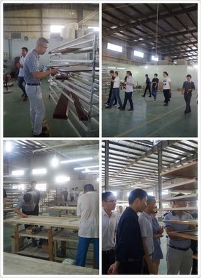 經銷商參觀江山新分廠 見證羅蘭高品質_中華門窗網